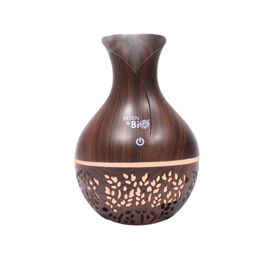 Diffuseur & Humidificateur Bois Foncé USB – 130 ml