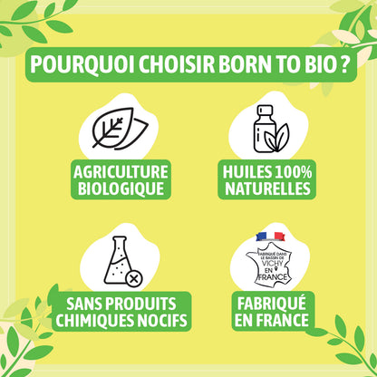 Huile essentielle de Citronnelle bio, à l’arôme frais et citronné, obtenue par distillation à la vapeur des parties aériennes.