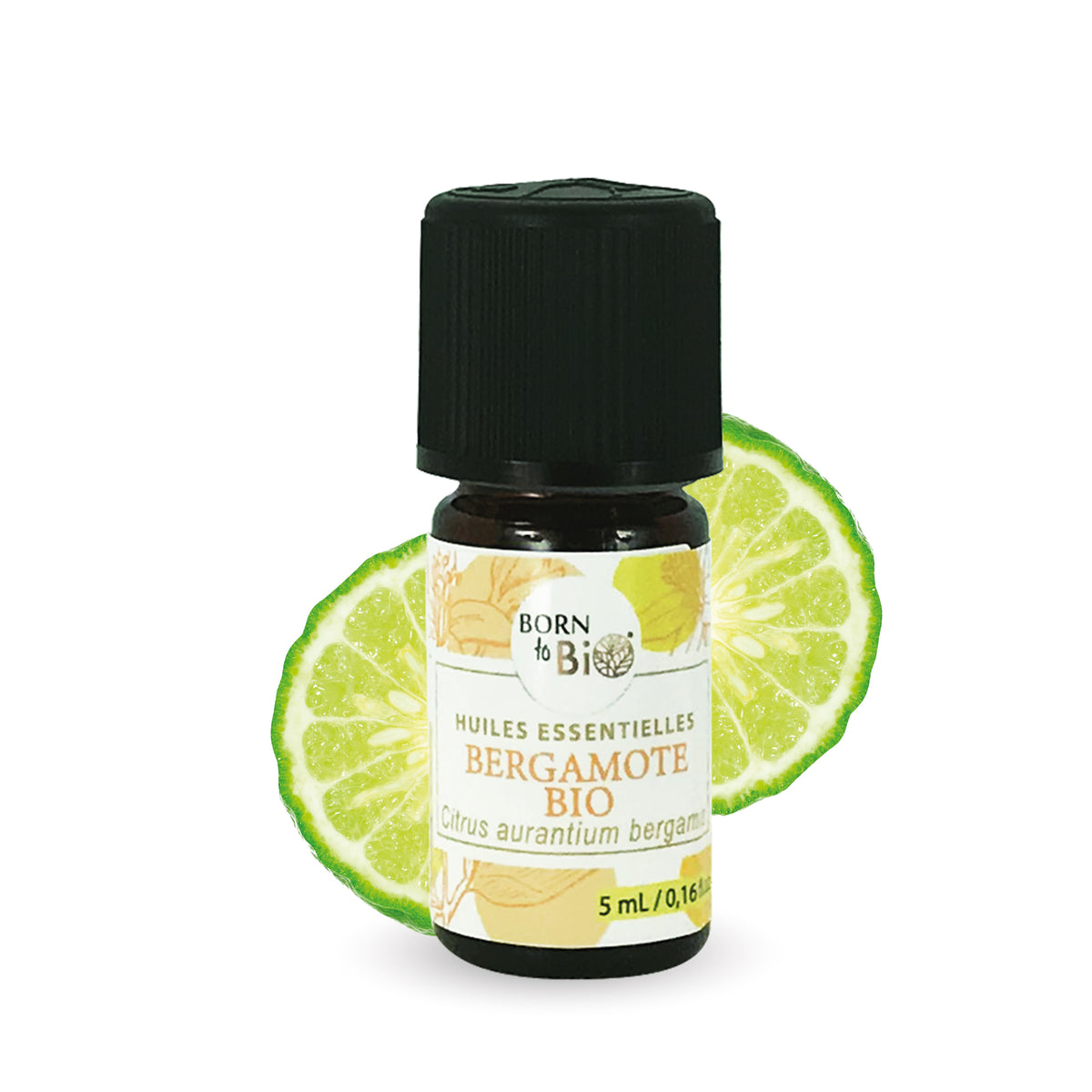 Huile essentielle de Bergamote bio, douce et fruitée, obtenue par pression à froid des zestes.