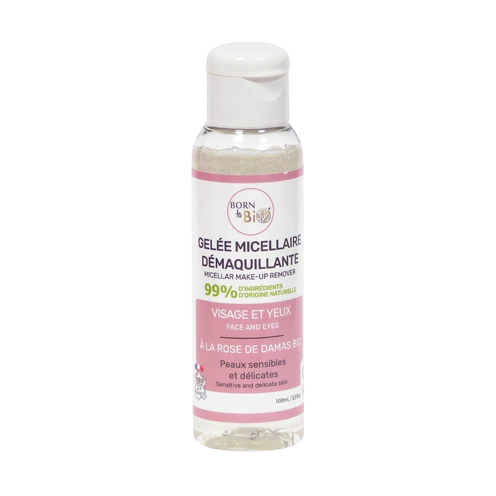 Gelée micellaire démaquillante  - À la Rose de Damas Certifiée Bio