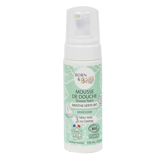 Mousse de Douche Menthe Verte - Certifiée Bio
