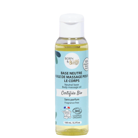 Huile de massage base neutre Certifiée Bio