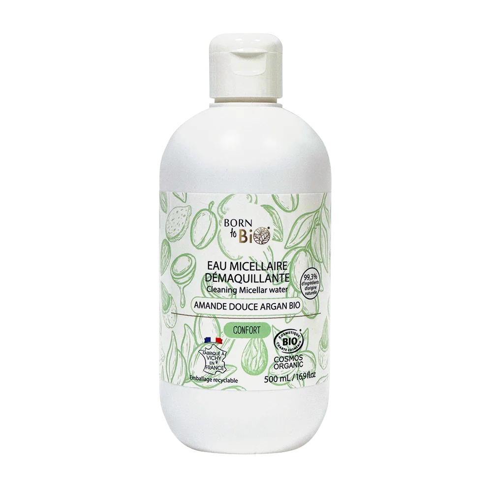 Eau Micellaire Démaquillante Amande Douce Argan - Certifiée Bio