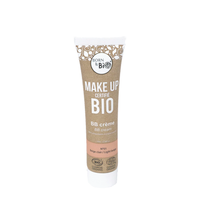 Illuminez votre teint avec la BB Crème Bio en teinte N°1 Beige Clair de Born to Bio. Sa formule bio nourrit, unifie et apporte un fini naturel pour une peau lumineuse et subtilement maquillée. Parfaite pour les peaux claires qui cherchent un éclat naturel
