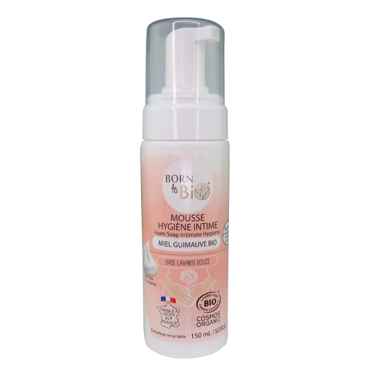 Mousse Hygiène Intime Miel et Guimauve – Certifiée Bio