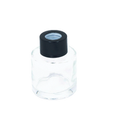 Bouteille en verre bouchon noir 50 ml