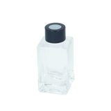 Bouteille en verre bouchon noir 80 ml