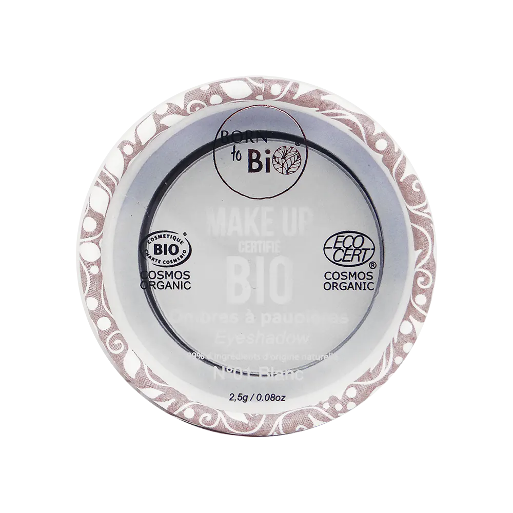 L'ombre à paupières blanche Born to Bio illumine votre regard avec douceur. Sa texture légère et soyeuse offre un fini lumineux et naturel, parfait pour un maquillage frais ou comme base. Formulée à 100% d’ingrédients naturels, elle respecte votre peau et assure une tenue longue durée.